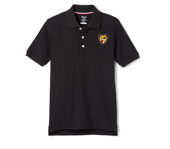 Polo, Youth Unisex Murrieta Springs Logo S/S Black