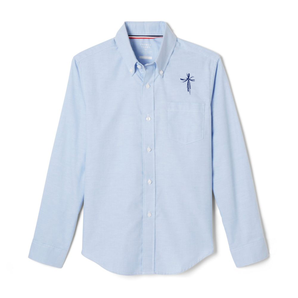 Prince Of Peace Oxford Shirt, Boys Blue L/S