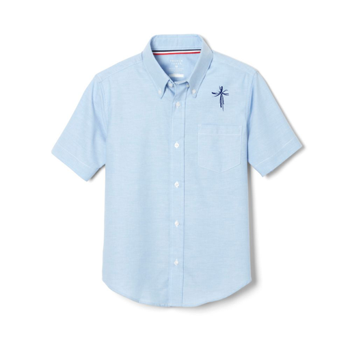 Prince Of Peace Oxford Shirt, Boys Blue S/S