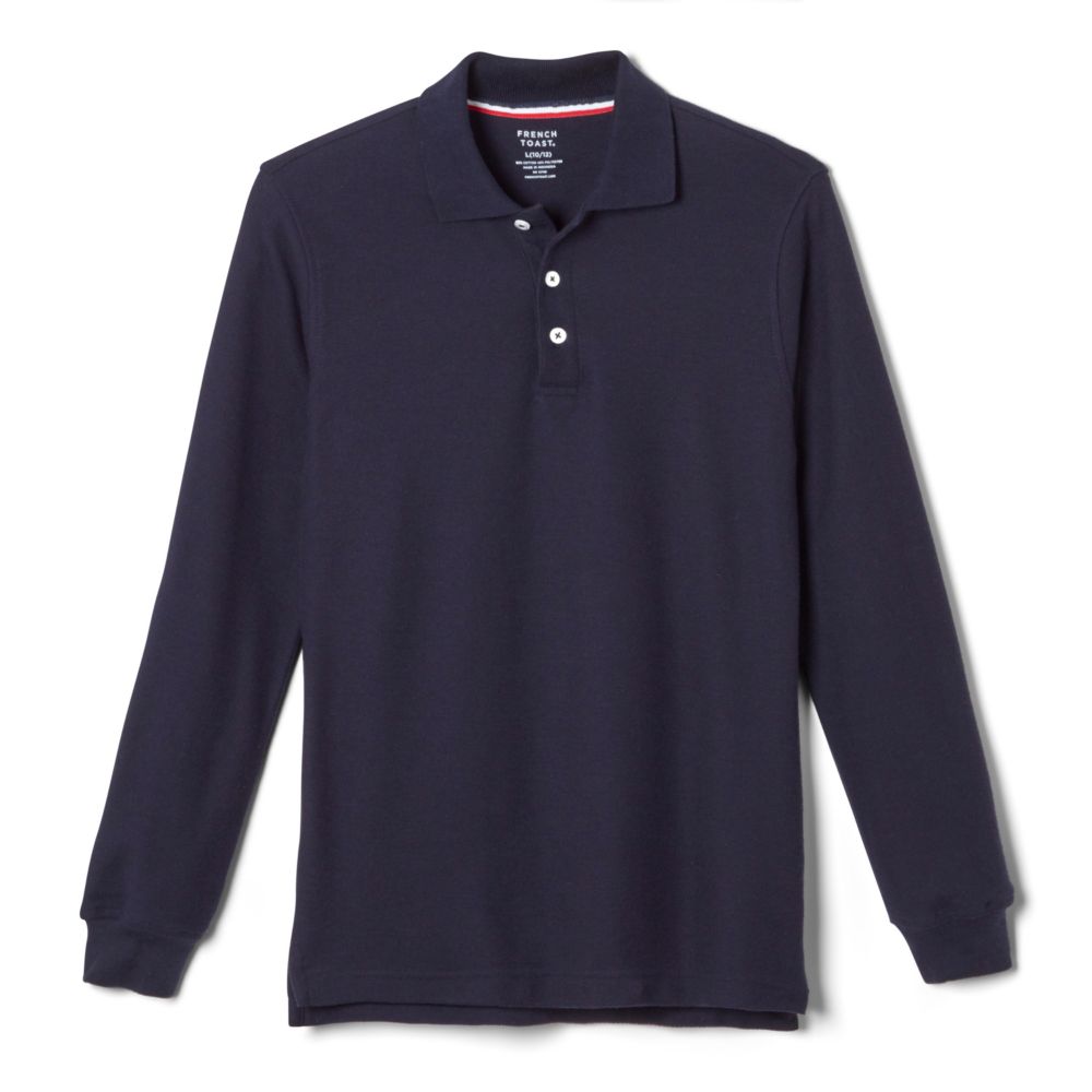 POLO, Navy Long Sleeve. University Preparatory Charter School for Young Men