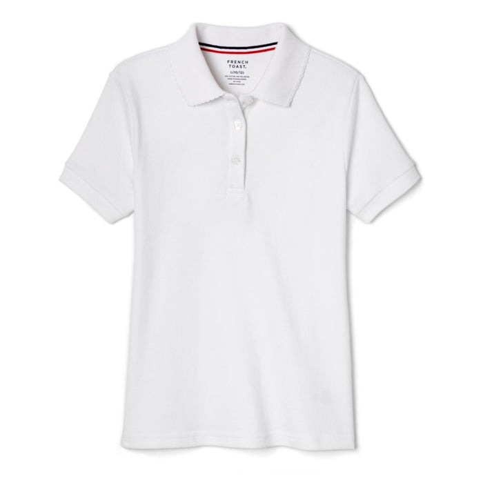 Polo, Short Sleeve Fitted Interlock with Picot Collar (Feminine Fit)