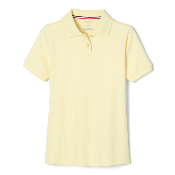 Polo, Short Sleeve Fitted Interlock with Picot Collar (Feminine Fit)