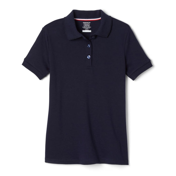 Polo, Girls Navy Blue Ambleside School of Hernando logo