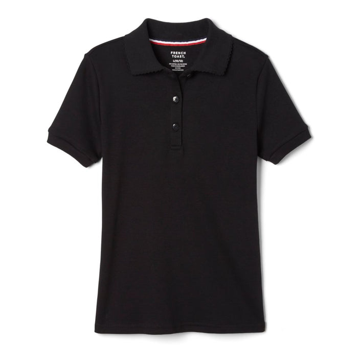 Polo, Short Sleeve Fitted Interlock with Picot Collar (Feminine Fit)