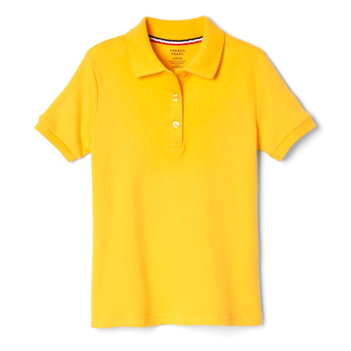 Polo, Short Sleeve Fitted Interlock with Picot Collar (Feminine Fit)