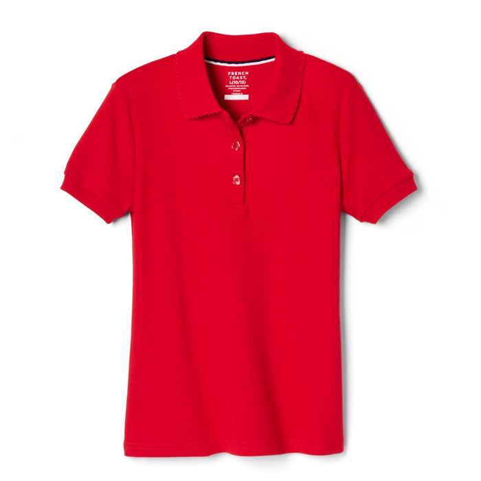 Polo, Short Sleeve Fitted Interlock with Picot Collar (Feminine Fit)