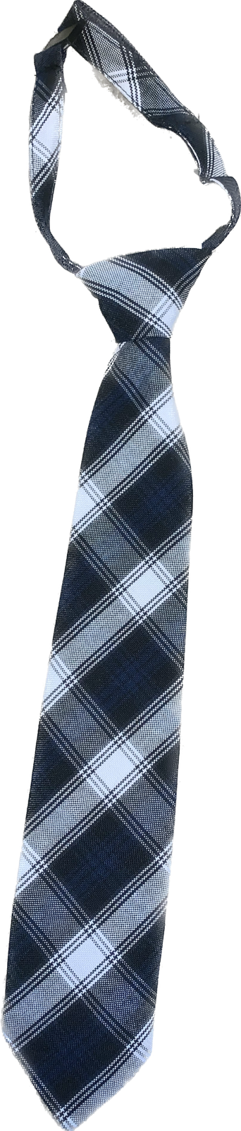 Tie, Pre-Tied w/Clasp Plaid #64