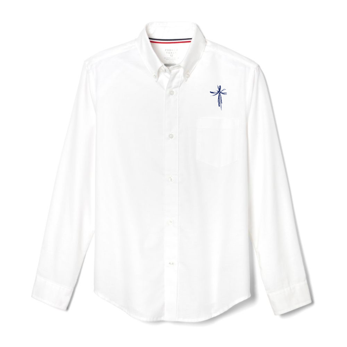 Prince Of Peace Oxford Shirt, Boys White L/S