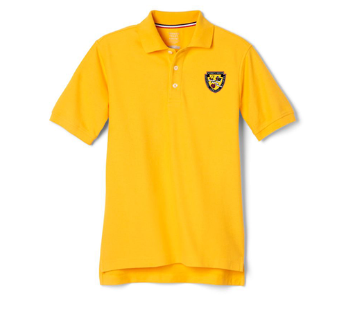 Polo, Youth Unisex Murrieta Springs Logo S/S Gold