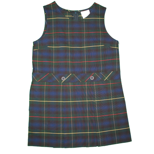 Jumper Plaid #55 Round Neck Kick Pleat