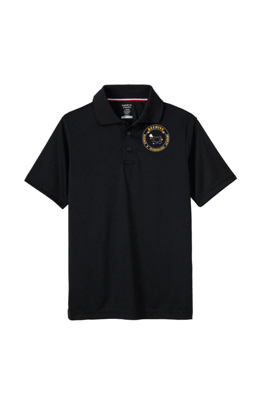 Polo Girls Beehive Logo S/S Black & Grey 6-12th grade