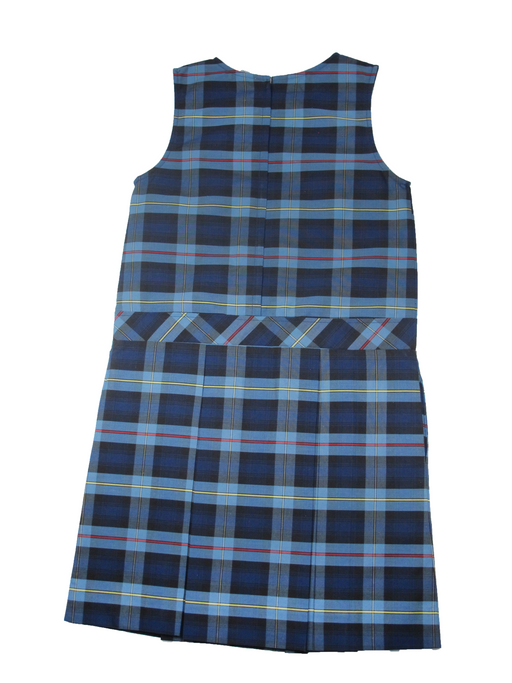 Jumper Plaid #41 Round Neck Kick Pleat